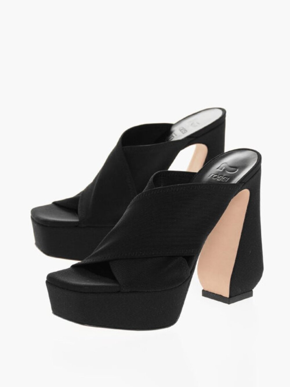 Sergio Si Rossi Nitri Platform Sandals Sz 40